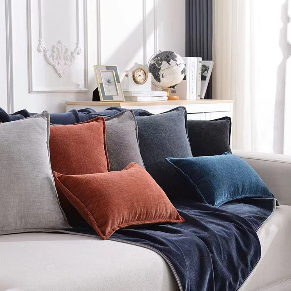 Luxus zsenília texturált párna deco párna