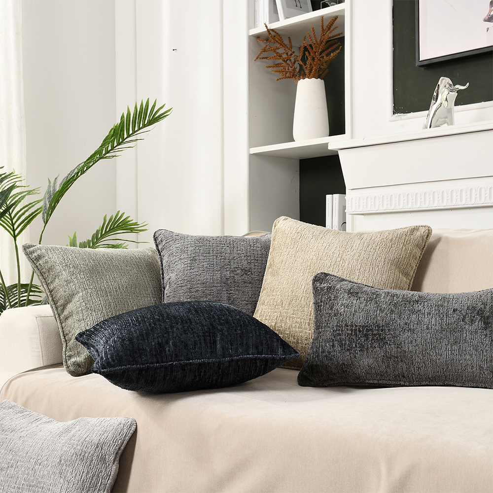 Luxus zsenília texturált párna deco párna